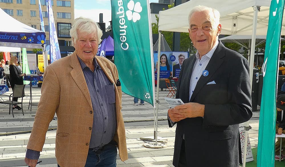 Världsreportern fick träffa Leijonkungen i Täby, mycket av samtalet kom att kretsa kring Lejonhonan och hur hon leder sin liberala flock. Foto: Marianne Pihl