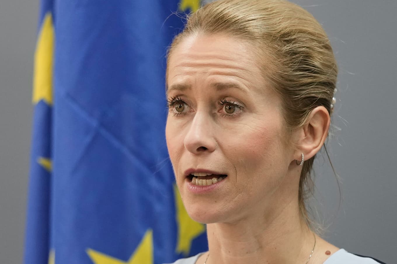 EU:s utrikeschef Kaja Kallas under ett besök i Libanon i förra veckan. Foto: Bilal Hussein/AP/TT
