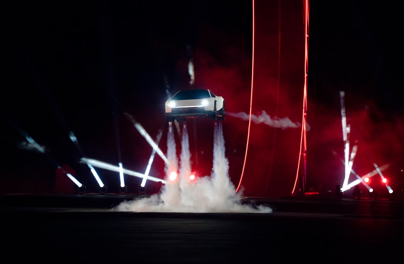 Teslas flygande bil. Foto: Tesla