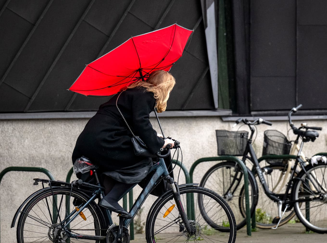 ”Inget ljus i sikte”, säger meteorologen Charlotta Eriksson om väderprognosen, som bjuder på höstrusk och storm. Arkivbild. Foto: Johan Nilsson/TT