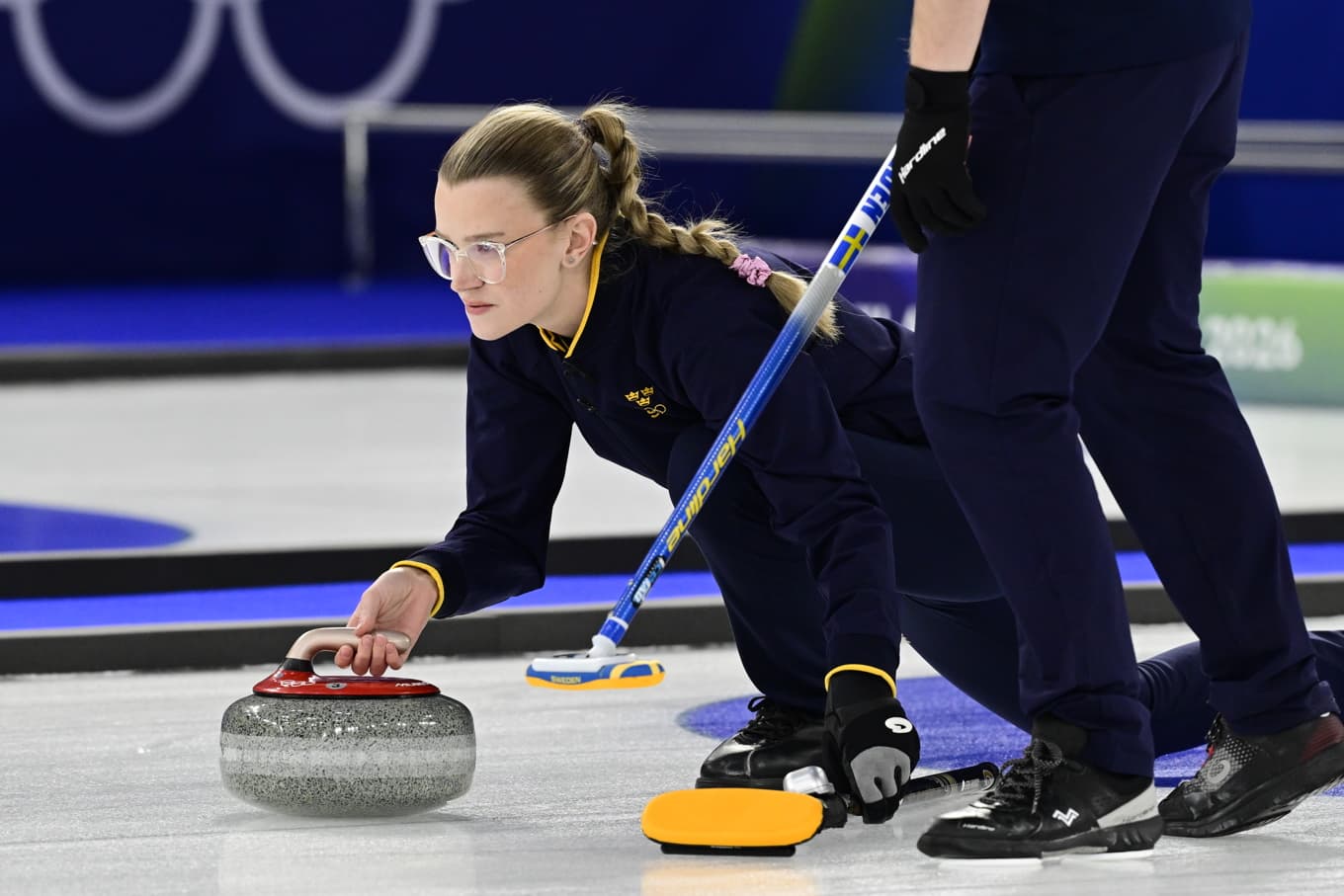 Isabella Wranå var inte nöjd med isen efter EM-premiären. Arkivbild. Foto: Jonas Ekströmer/TT