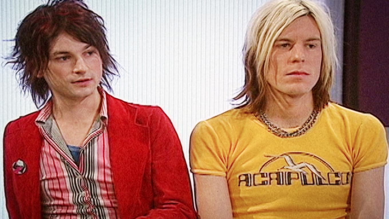 The Ark-medlemmarna Ola Salo och Martin Axén i yngre dagar. Foto: SVT