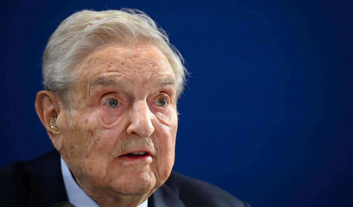 
Finansmannen och miljardären George Soros talar vid World Economi Forum i Davos i Schweiz den 23 januari 2020. Foto: Fabrice Coffrini/AFP via Getty Images                                            