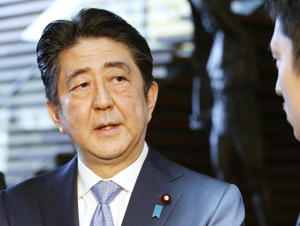 Japans premiärminister Shinzo Abe. (Foto: Kazunari Fujikake / Kyodo News /AP/ TT-arkivbild)