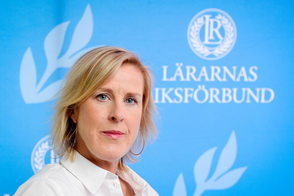 Åsa Fahlén, nyutsedd ordförande för Lärarnas riksförbund. (Foto: Anders Wiklund/TT)