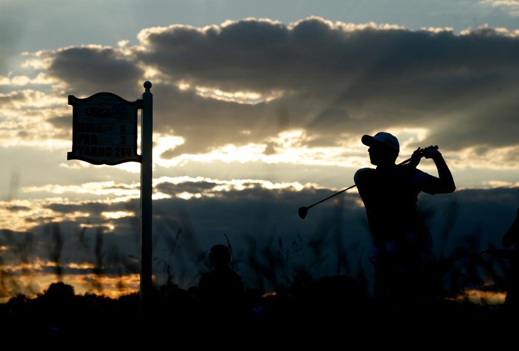 Sergio Garcia på åttonde hålet. (Foto: Charlie Riedel/AP/TT)