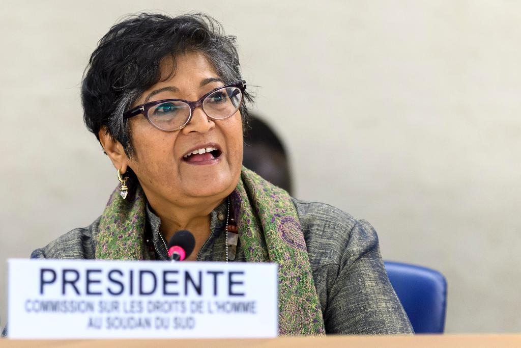 
Yasmin Sooka, ordförande för FN:s kommission för mänskliga rättigheter.  (Foto: Martial Trezzini-arkivbild)