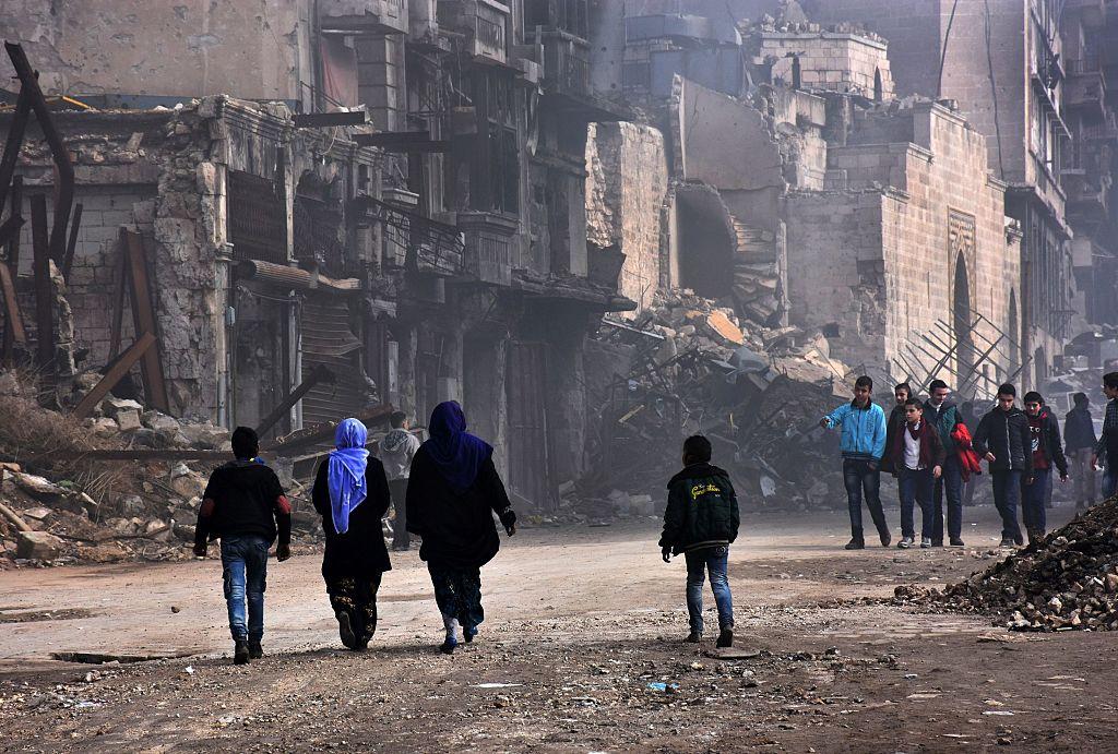 al-Bab ligger i Aleppoprovinsen i norra Syrien.  (Foto: George Ourfalian //AFP/Getty Images- arkivbild)