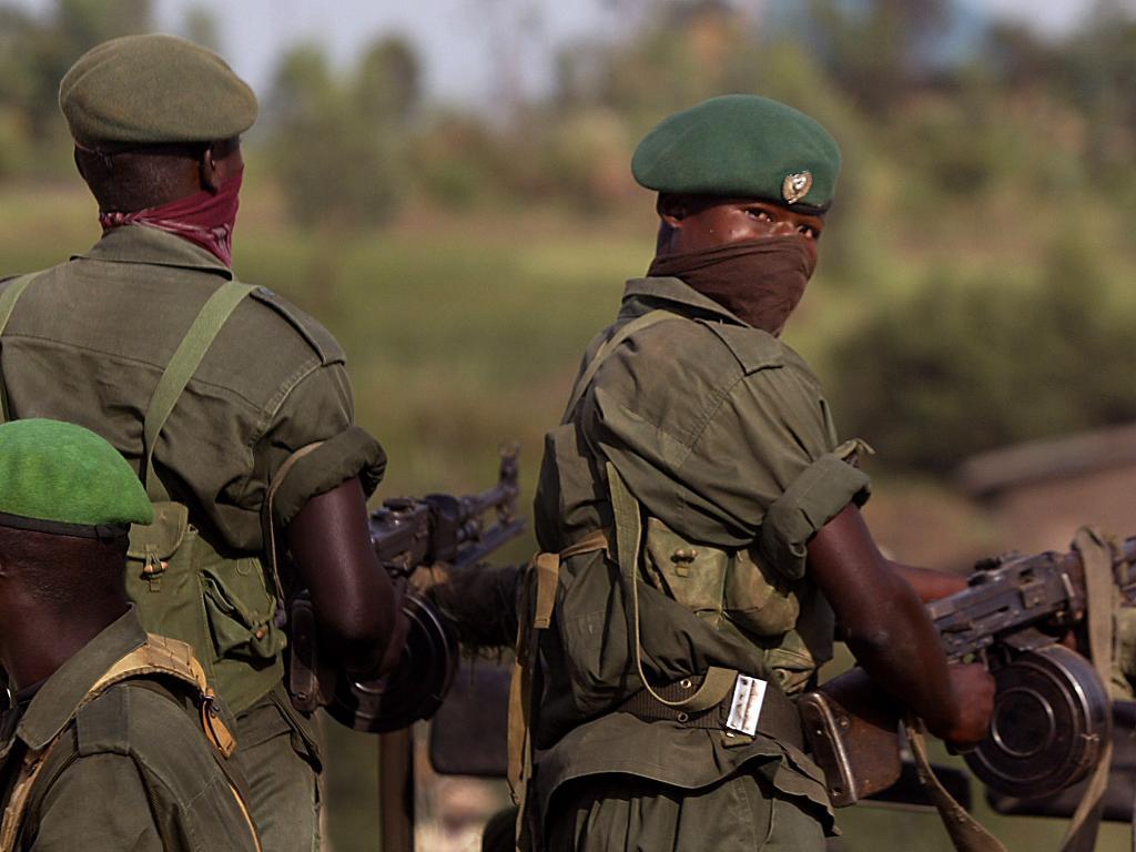 Kongolesiska soldater.   Foto: Schalk van Zuydam/AP/TT-arkivbild