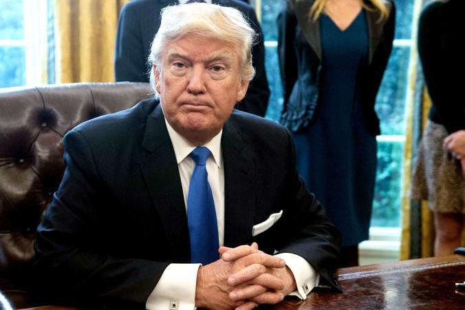 President Donald Trump i Ovala Rummet i Vita Huset i Washington den 24 januari 2017. (Foto: Nicholas Kamm/AFP/Getty Images)
