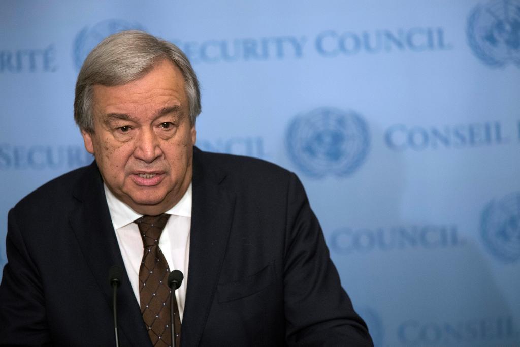 FN:s generalsekreterare António Guterres vill göra sitt bästa för att Cypern-samtalen ska bli framgångsrika. Arkivbild. Foto: Mary Altaffer/AP/TT