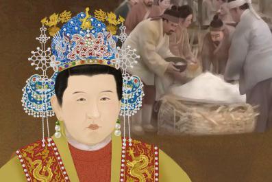 Kejsarinnan var ett praktexemplar av en kejsarinna under Mingdynastin. (Illustratör: SM Yang, Epoch Times)