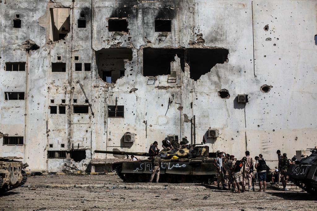 
Libyen har skakats av inre strider sedan Muammar Gaddafi störtades 2011. Fotot är från staden Sirte. Foto: Manu Brabo/AP/TT-arkivbild                                            