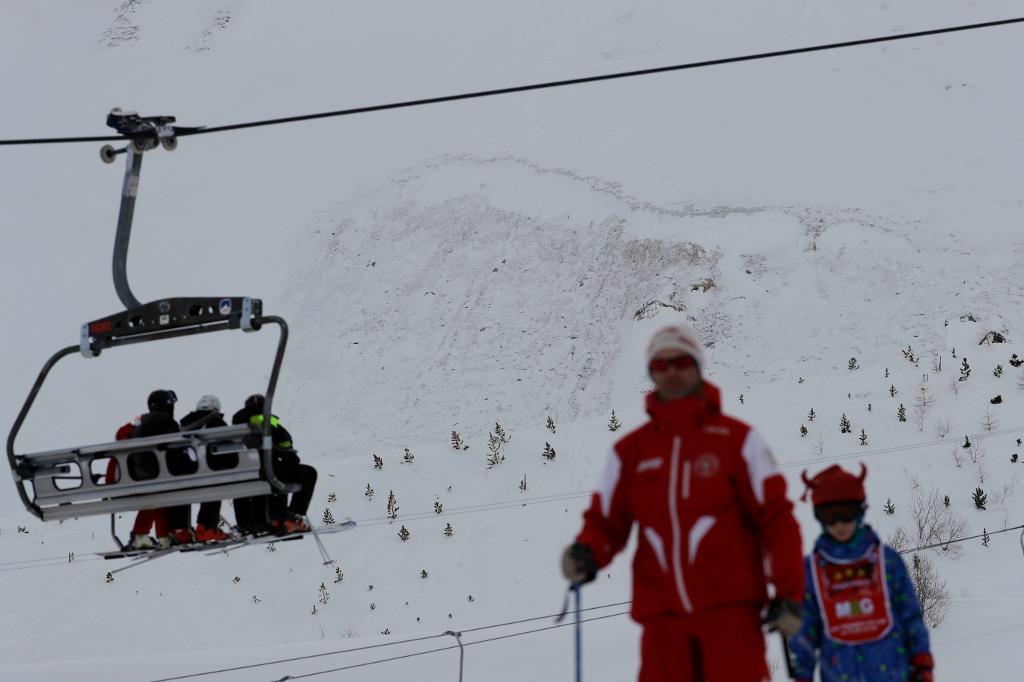 Tignes, en av de franska skidorter som drabbas av laviner.  Foto: Luca Bruno