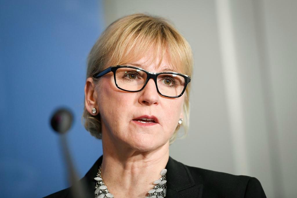 
Utrikesminister Margot Wallström (S) deltar i IS-mötet i Washington DC. Foto: Maja Suslin/TT-arkivbild                                            