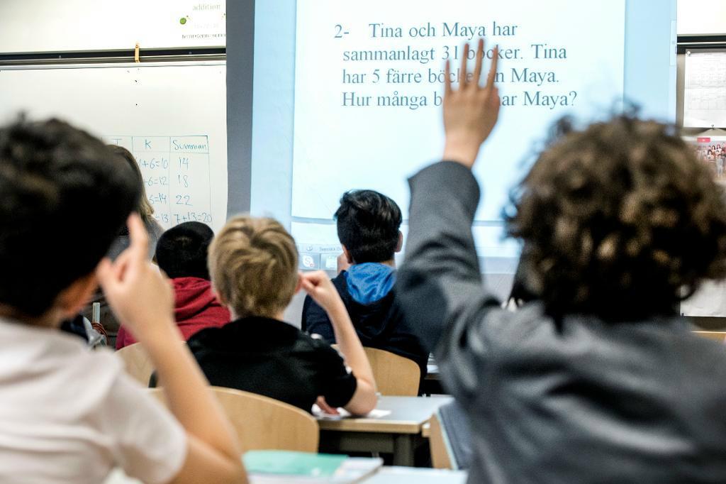 
Många yngre elever tycks inte få tillräckligt lärarstöd, enligt Skolinspektionen. Foto: Lars Pehrson/SvD/TT-arkivbild                                            