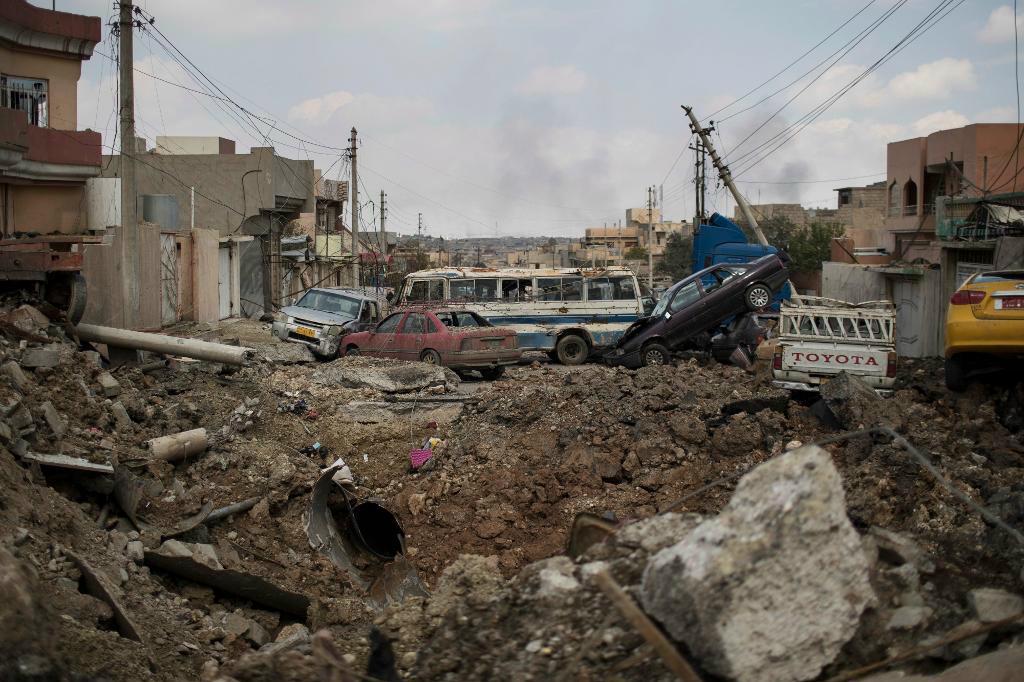 
Regeringsarmén rycker fram i Mosul. Foto: Felipe Dana/AP/TT                                            