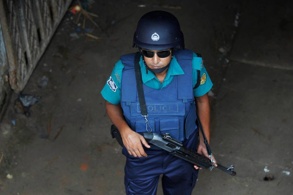 
Fyra militanta islamister dödades under en polisräd i Bangladesh. Foto: AP/TT-arkivbild                                            