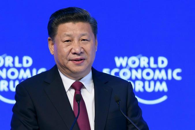 
Xi Jinping, Kinas ledare, talar vid WEF i Davos, Schweiz, 17 januari 2017. Foto: Fabrice Coffrini/AFP/Getty Images                                            