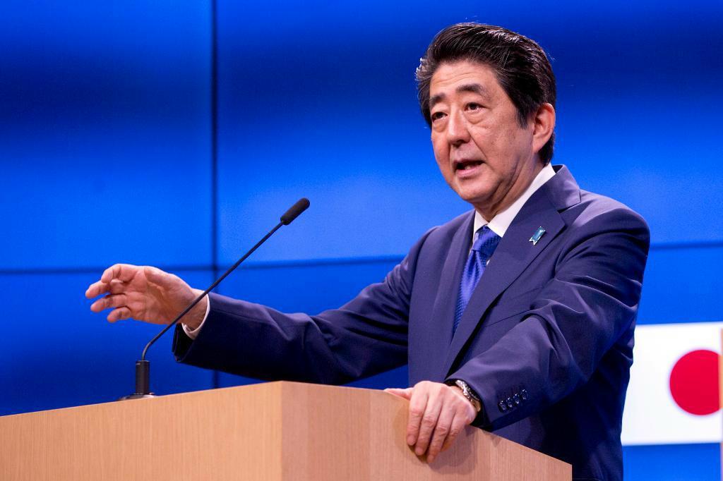 Japans premiärminister Shinzo Abe. Arkivbild. Foto: Virginia Mayo/AP/TT