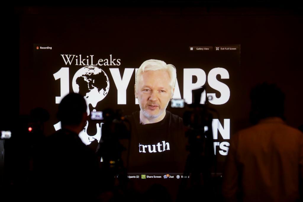 
Wikileaksgrundaren Julian Assange. Foto: Markus Schreiber/AP/TT-arkivbild                                            