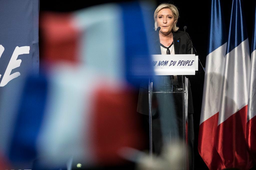 
Marine Le Pen är en av favoriterna inför Frankrikes presidentval. Foto: Jean-Francois Badias/AP/TT                                            