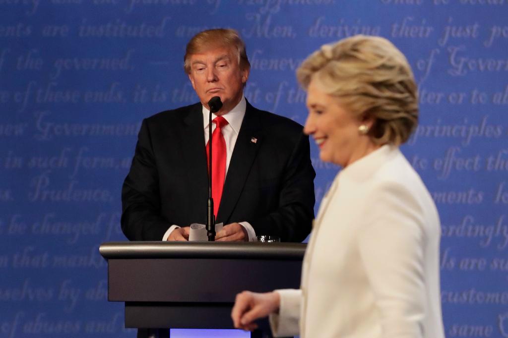 
Donald Trump och Hillary Clinton, som båda kandiderade i det amerikanska presidentvalet. Foto: David Goldman/AP/TT-arkivbild                                            