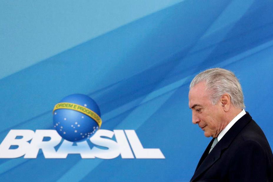 
Brasiliens president Michel Temer. Foto: Eraldo Peres/AP/TT                                            