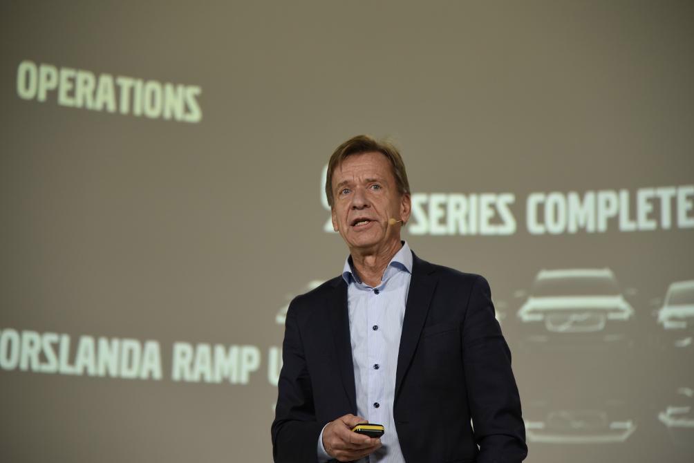 
Volvo Cars vd Håkan Samuelsson. Foto: Thommy Tengborg/TT-arkivbild                                            