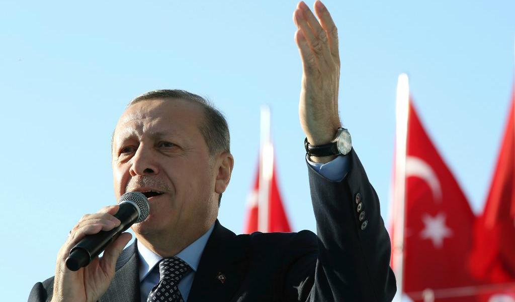
Turkiets president Recep Tayyip Erdogan. Foto:Yasin Bulbul/AP/TT-arkivbild                                            
