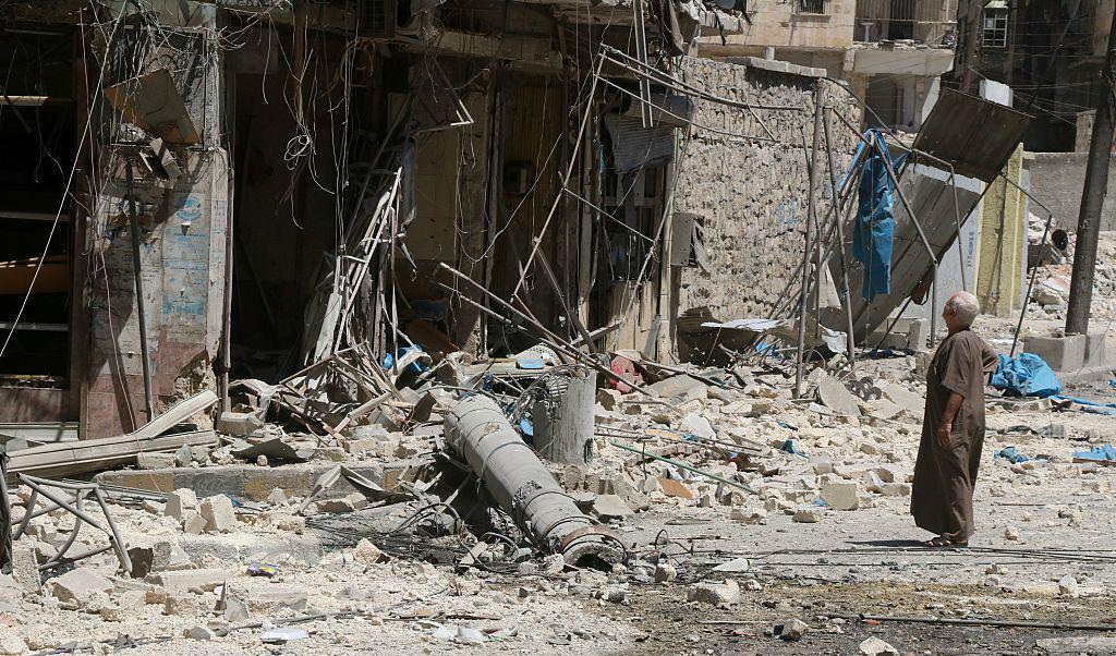 
al-Bab i norra Syrien. Foto: Thaer Mohammed /AFP/Getty Images                                            