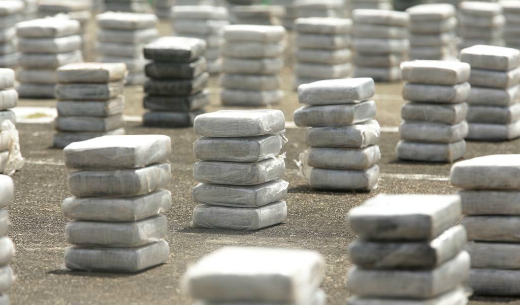 
Kokain till ett marknadsvärde av 3,5 miljarder svenska kronor beslagtogs i Panama. Bild från ett annat tillslag i landet.
Foto: Arnulfo Franco/AP/TT-arkivbild                                            
