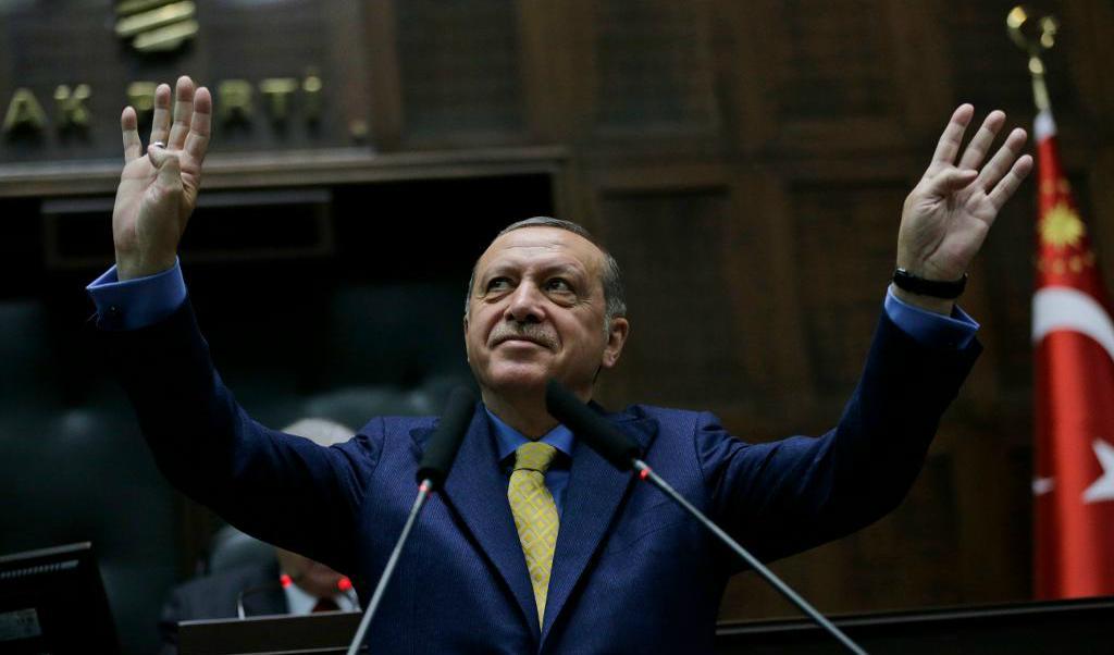 
Turkiets president Recep Tayyip Erdogan. Foto: Burhan Ozbilici/AP/TT-arkivbild                                            