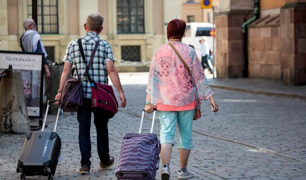 
Turister promenerar i Gamla stan, Stockholm. Foto: TT-arkivbild                                            