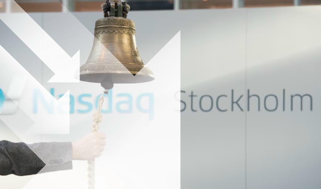 
Stockholmsbörsens nedgångar fördjupas på eftermiddagen. Bildmontage. Foto: Johan Hallnäs/TT                                            