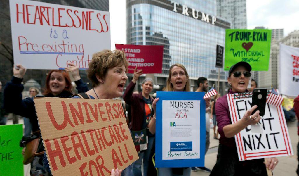 Fler spås bli oförsäkrade i USA med Republikanernas föreslagna sjukförsäkringslag. Arkivbild. Foto: Charles Rex Arbogast/AP/TT