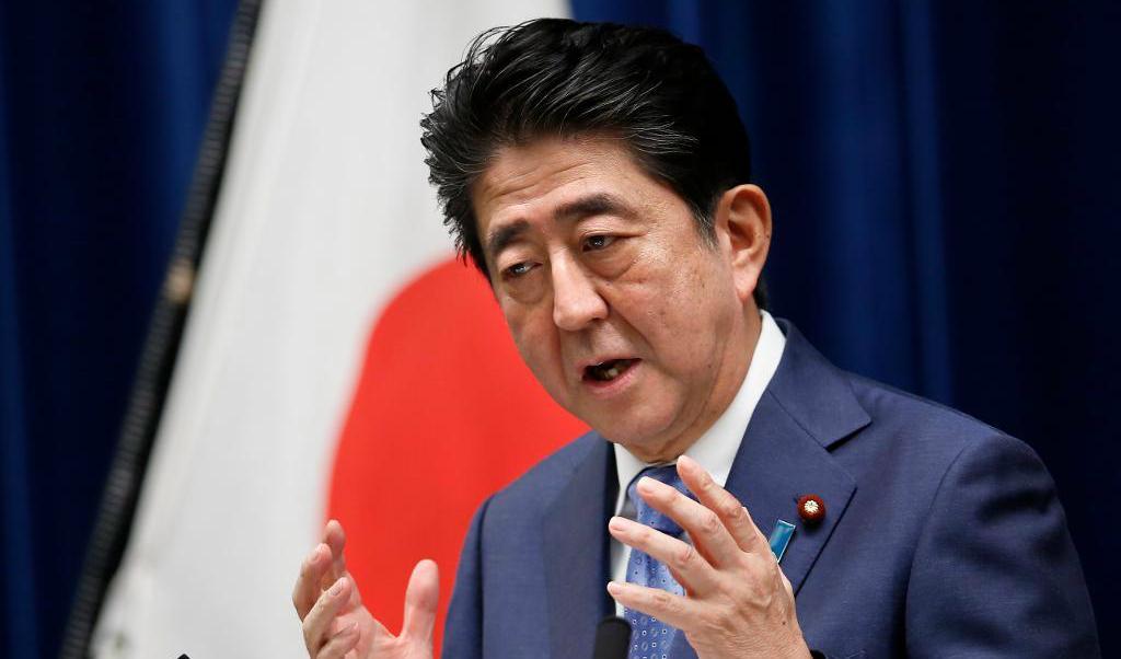 
Japans premiärminister Shinzo Abe. Foto: Shizuo Kambayashi/AP/TT-arkivbild                                            