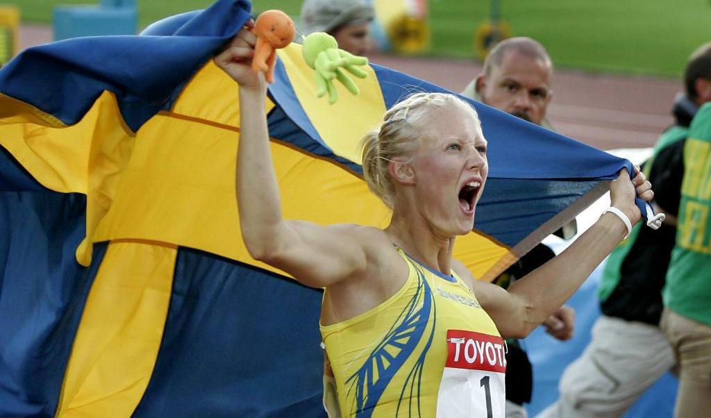 


"En Carolina Klüft får man bara fram vart hundra år", menar förbundskaptenen Karin Torneklint, som dock hoppas på svenska framgångar vid VM i London. Foto: TT-arkivbild                                                                                                                                    