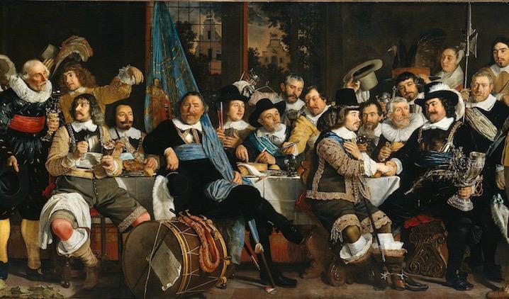 
















Detalj av Bartholomeus van der Helst, ”Celebration of the Peace of Münster”, 1648. 2,32x5,47 meter.  Rijksmuseum.                                                                                                                                                                                                                                                                                                                                                                                                                                                                                                                                                                                                                                                                                                                                                                             