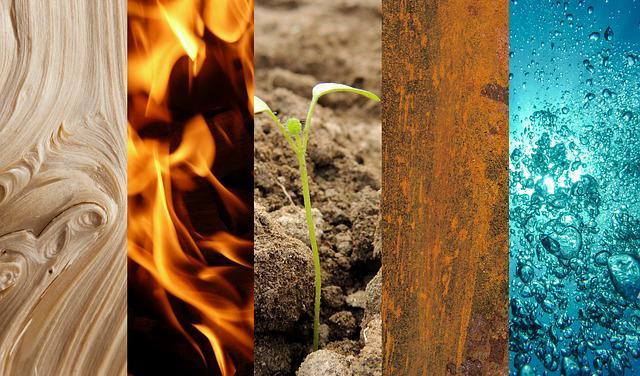 










De fem elementen är trä, eld, jord, metall och vatten.                                                                                                                                                                                                                                                                                                                                                                                                                                                                                                            