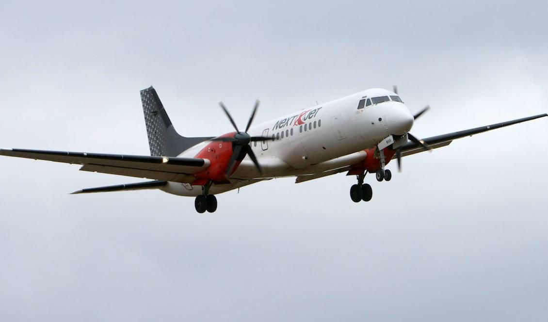Flygsträckorna som försvann när Nextjet gick i konkurs ersätts från 1 juli av flygbolaget Amapola. Foto: Stina Stjernkvist/TT/Arkivbild.