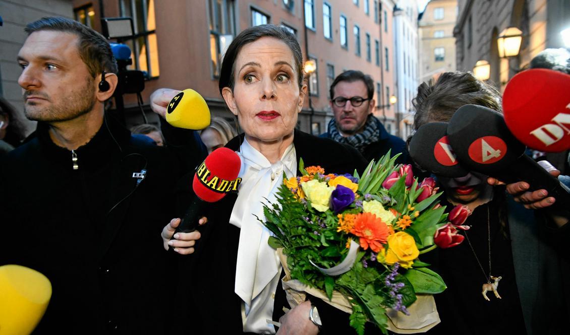 


Avhoppade ständige sekreteraren Sara Danius anser att hela Akademien bör avgå. Foto: Tomas Oneborg/SvD-arkivbild                                                                                                                                    