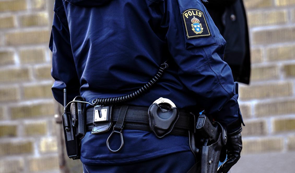 En polis har blivit knivhuggen i Växjö. Foto: Johan Nilsson/TT-arkivbild