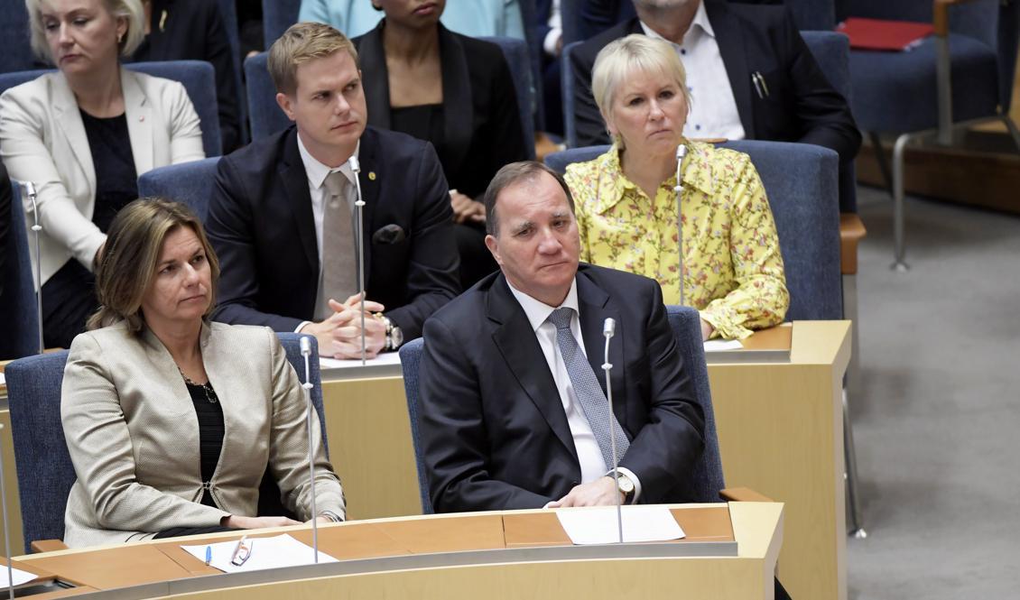 Statsminister Stefan Löfven blev bortröstad vid tisdagens statsministeromröstning. Foto: Anders Wiklund/TT