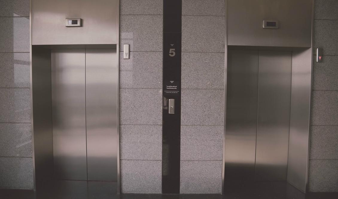 
En 58-årig man satt instängd i en hiss hel helg. Foto: Pixabay                                            