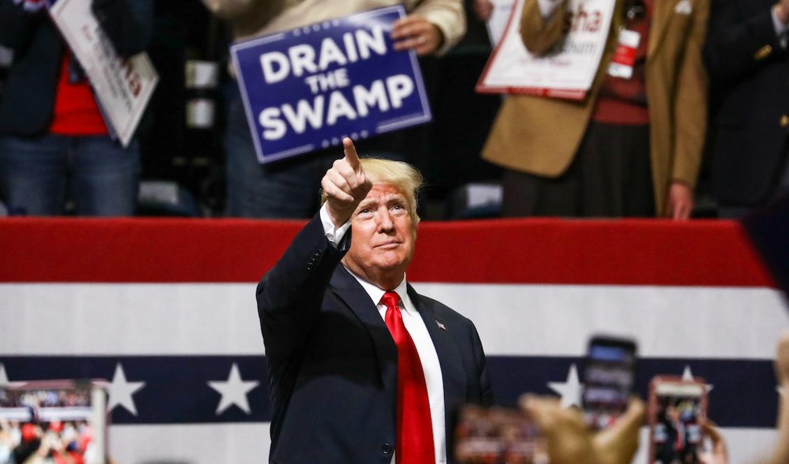 USa:s president Donald Trump under ett massmöte i Chattanooga i delstaten Tennessee, 4 november 2018. Foto: Charlotte Cuthbertson/ Epoch Times