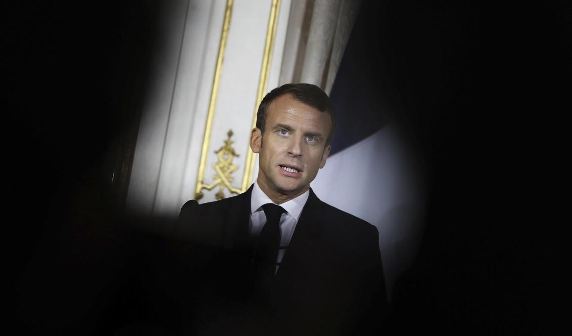 Frankrikes president Emmanuel Macron. Foto: Francisco Seco/AP/TT-arkivbild