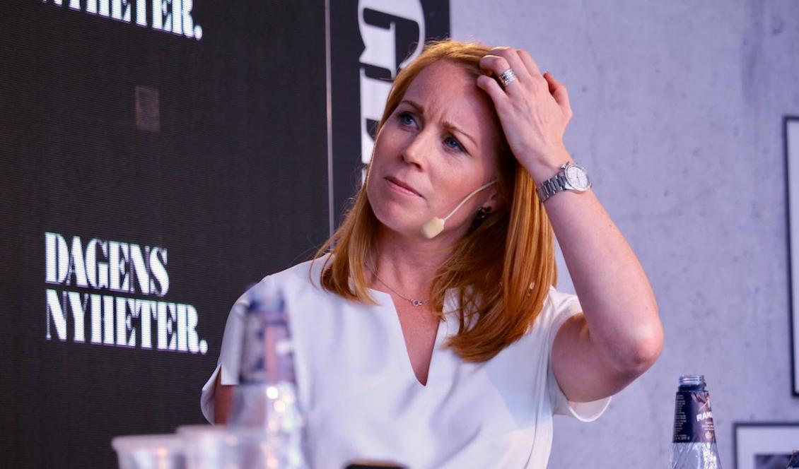 Centerpartiets partiledare Annie Lööf i Almedalen, Visby, juli 2018 (arkivbild). Foto: Susanne W Lamm / Epoch Times