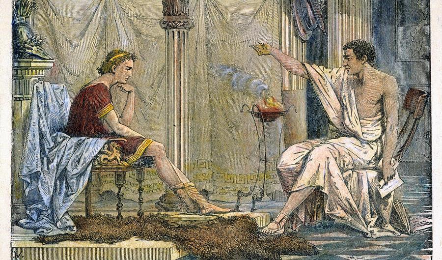 














Aristoteles, lärare till Alexander den Store, menade att dygdens väg var grunden för gott ledarskap. Gravyr av Charles Laplante 1866.                                                                                                                                                                                                                                                                                                                                                                                                                                                                                                                                                                                                                                                                                                                                                