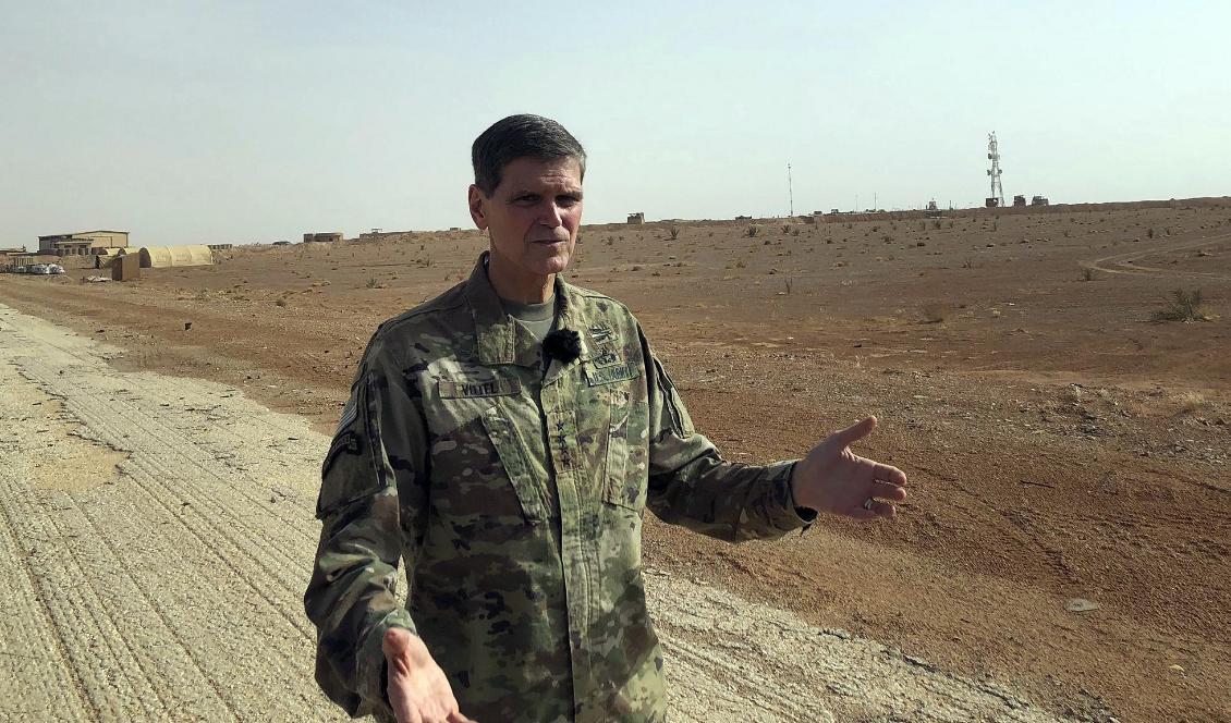 General Joseph Votel, USA:s befälhavare i Syrien. Arkivbild från oktober 2018. Foto: Lolita Baldor/AP/TT